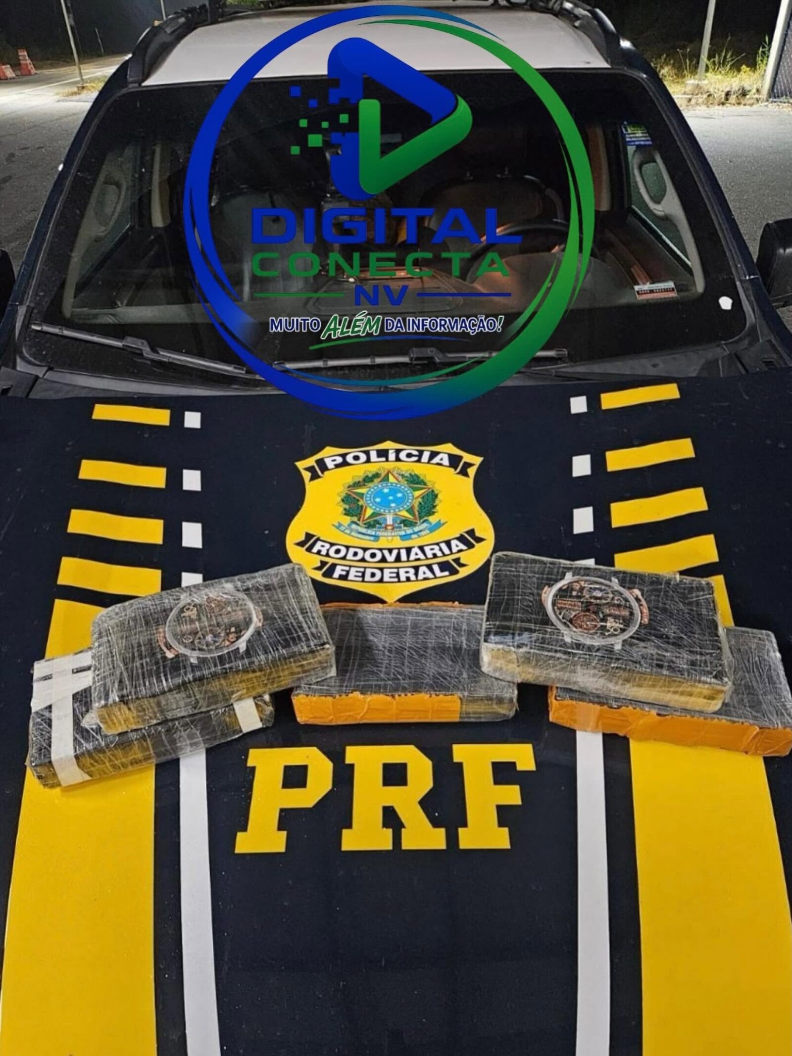 PRF apreende 5 kg de cocaína escondidos em carro na BR-262, no ES!