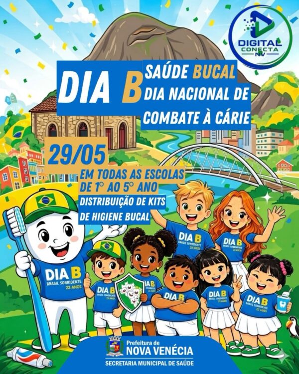 Mais de 3 mil kits de higiene bucal serão entregues a alunos em Nova Venécia!