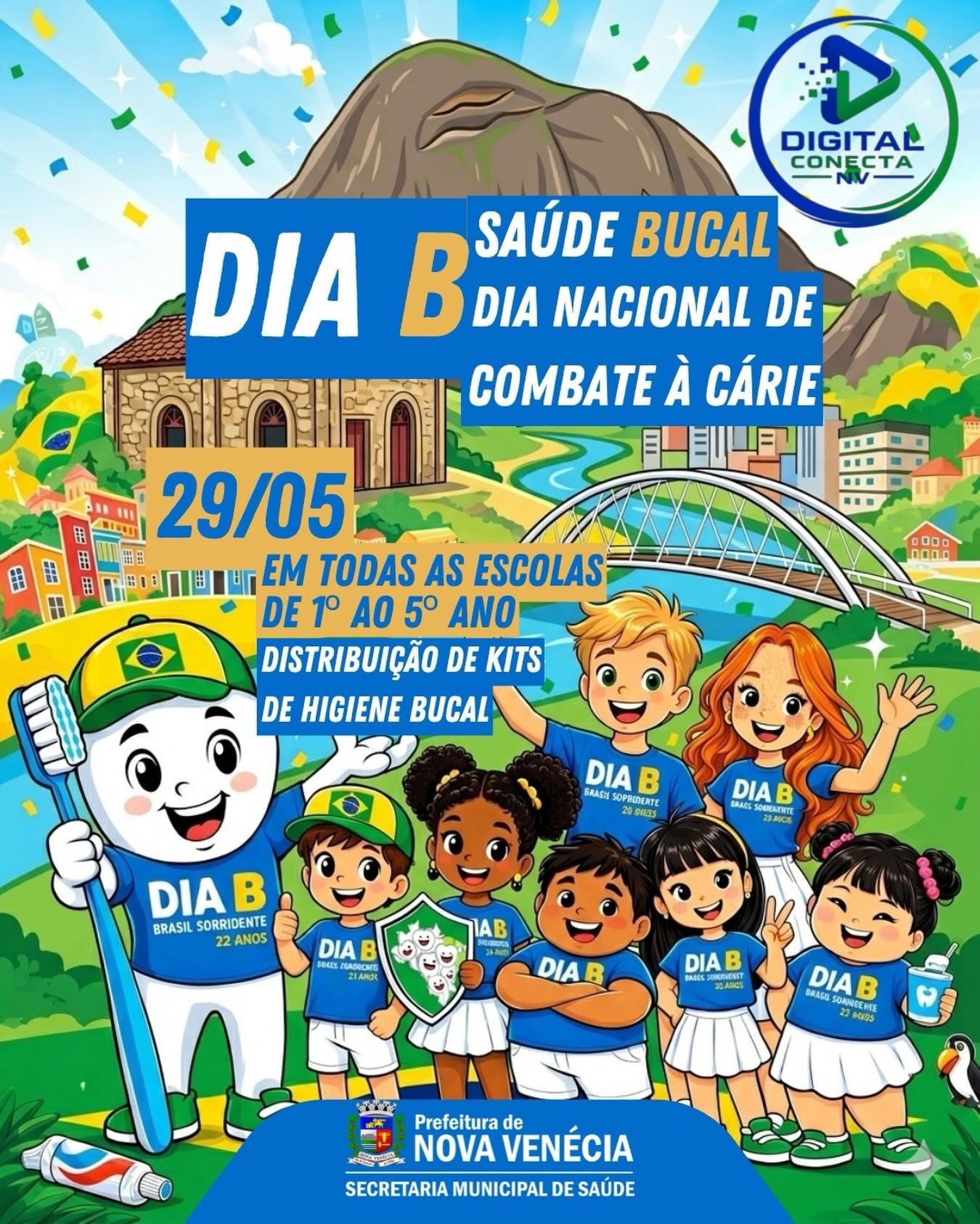 Mais de 3 mil kits de higiene bucal serão entregues a alunos em Nova Venécia!
