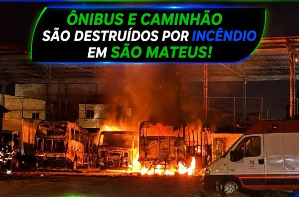 São Mateus: Suspeita de incêndio criminoso em pátio da Secretaria de Educação!