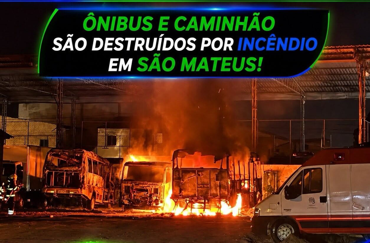 São Mateus: Suspeita de incêndio criminoso em pátio da Secretaria de Educação!